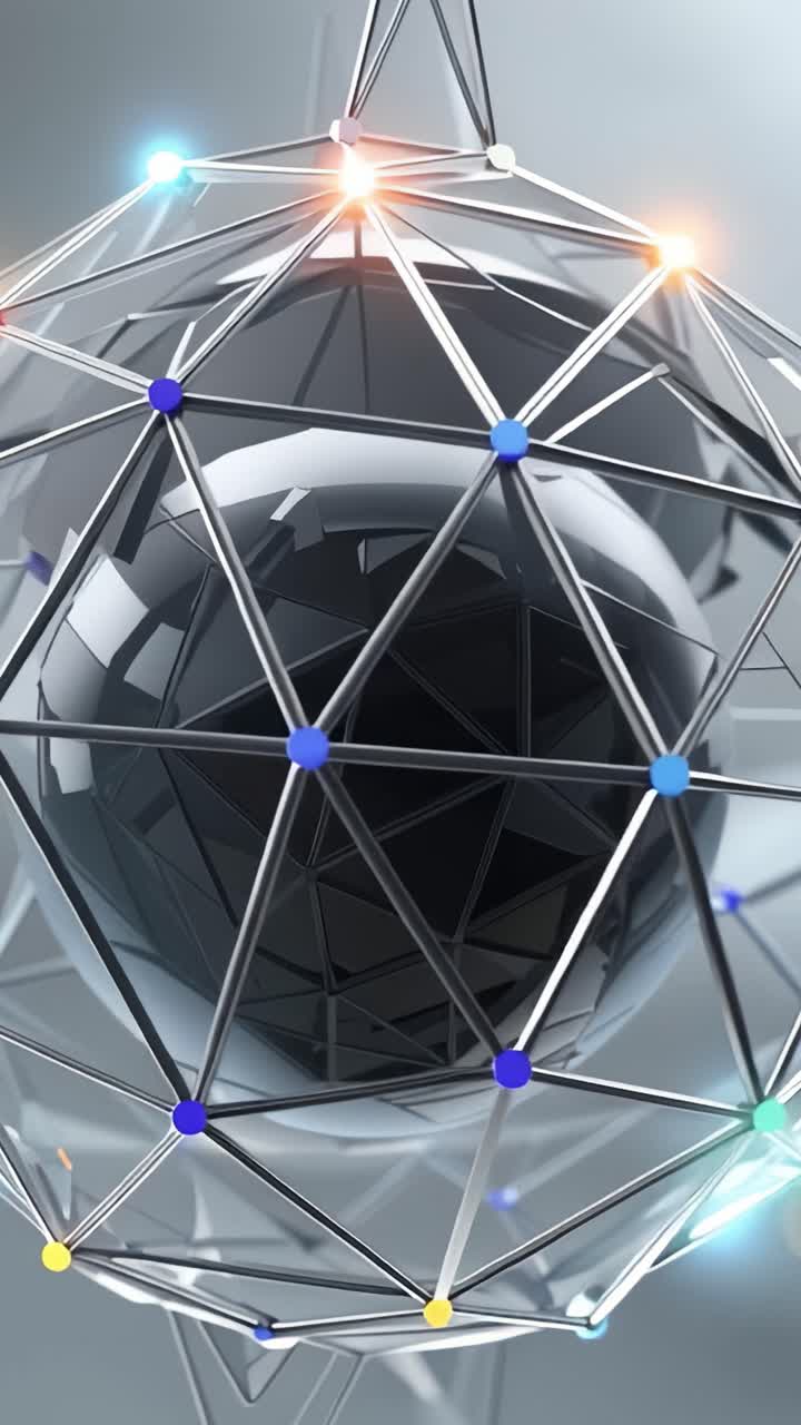 Esplorazione di Strutture Geometriche Astratte e delle Loro Formazioni Dinamiche in un Ambiente Digitale Futuristico che Rappresenta Innovazione e Tecnologia.