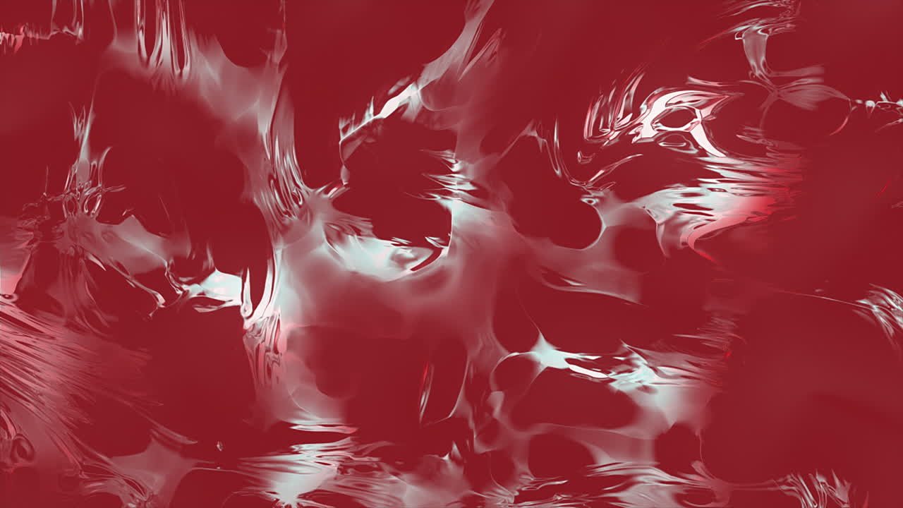 Abstract Red and White Liquid Texture