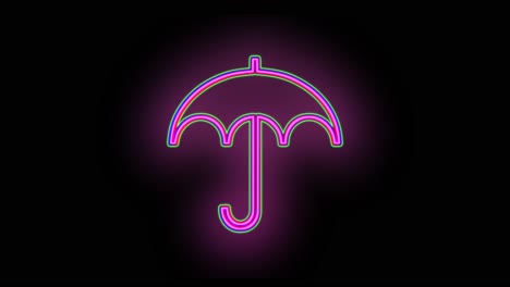 Neonvioletter-Regenschirm
