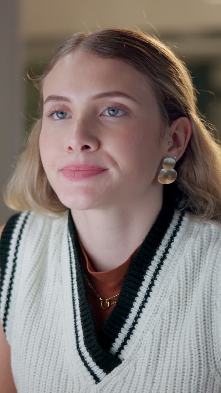 Portrait of a woman wearing jewelry