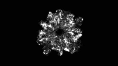 abstract exploding particle design