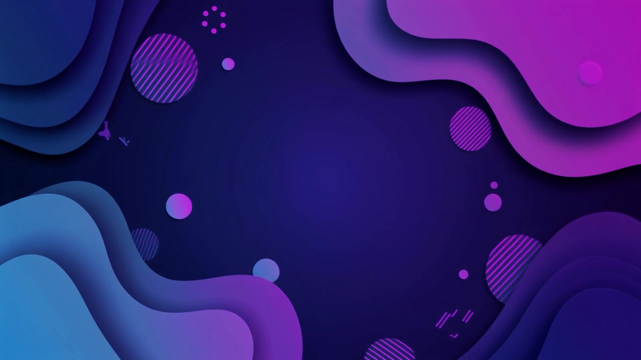 Animated Abstract Fluid Shapes Background with Gradient Colors