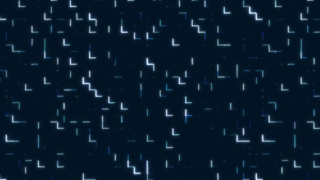 Digital background in blue tones, loop