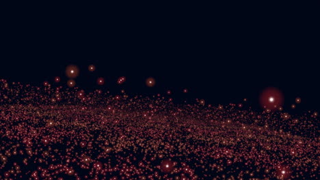 las luciérnagas nocturnas encantadoras bailan entre los cielos estrellados.