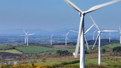 wind turbines, cornasaus, county cavan, ireland, april 2023