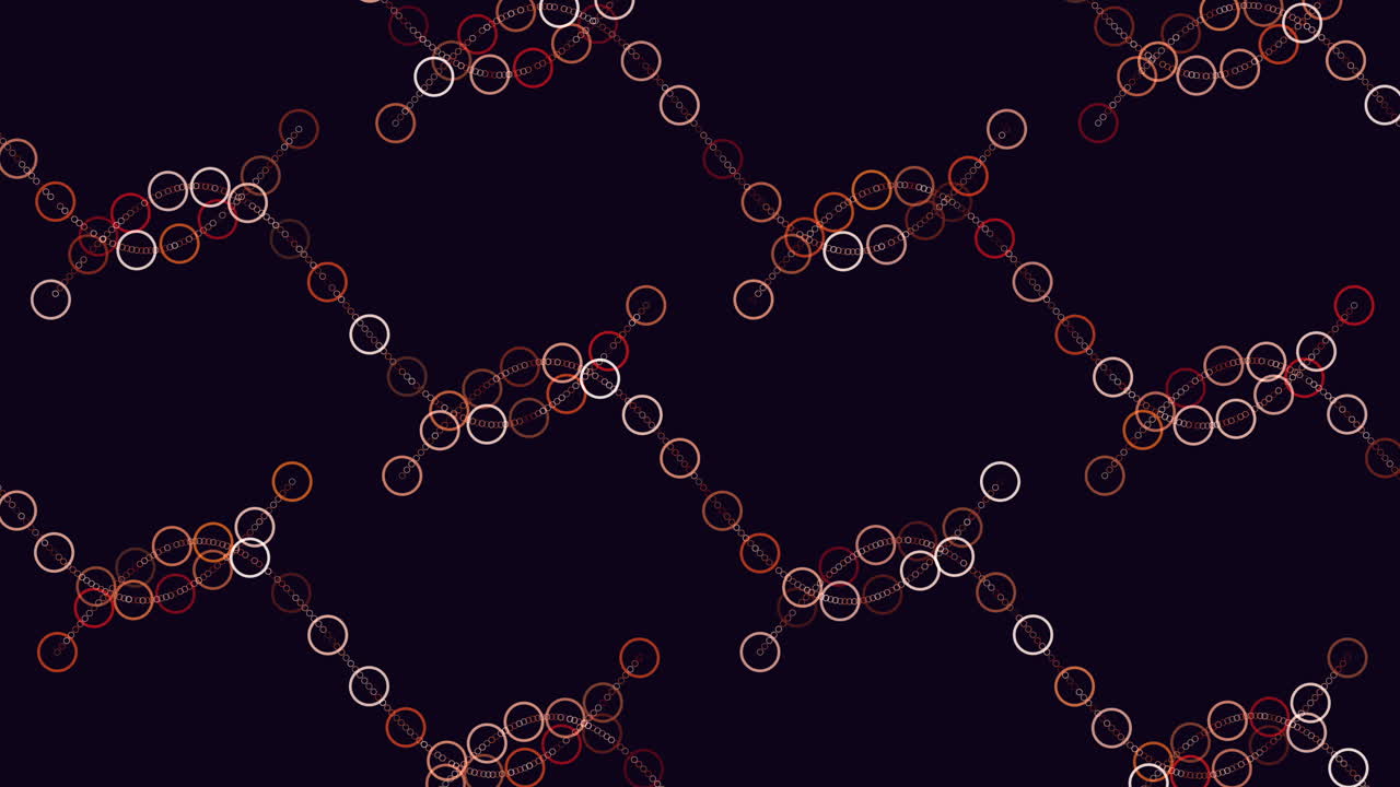 Symmetrical black and green circle pattern creates continuous loop