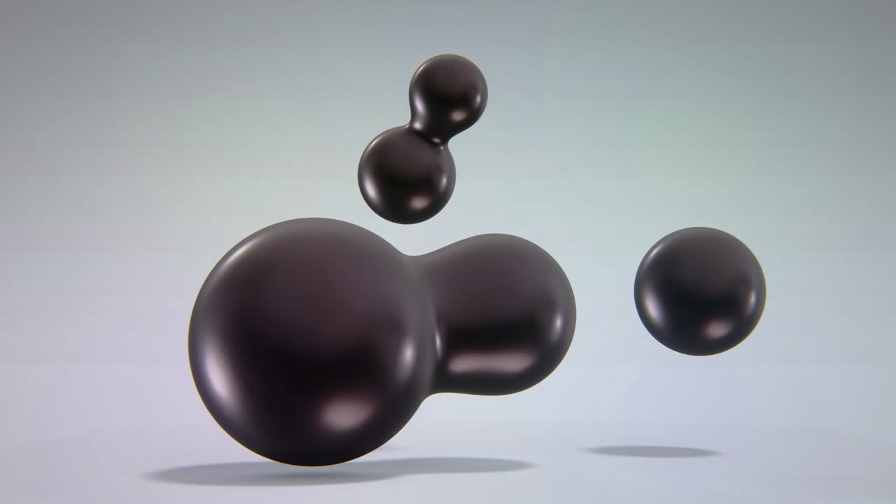 video en 4k de un fondo de gotas líquidas negras abstractas.