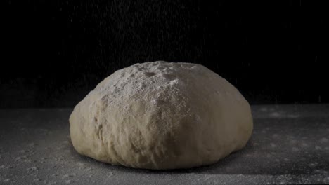 preparing dough for bread