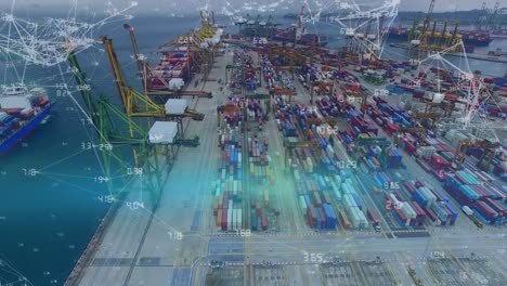 High-angle-of-a-shipping-dock