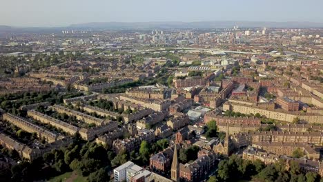 Fly-back-over-Glasgow-southside-and-Queens-Park