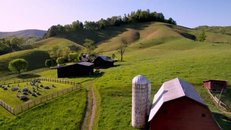 farm scene near bethel nc, north carolina near boone and blowing rock