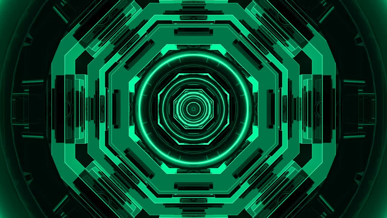 Turquoise 4K resolution technological looped artistic background endless