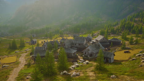 beautiful old houses in the mountains