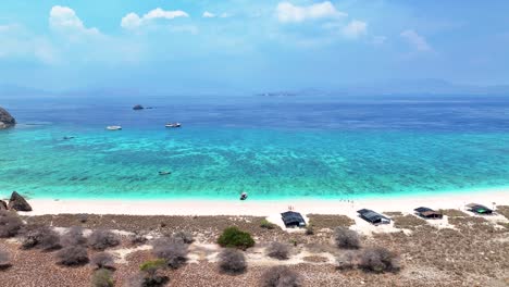 stunning tropical island beach with turquoise waters and coral reef