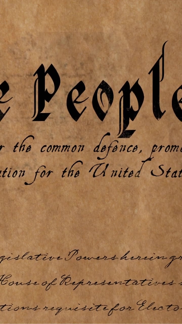 Written constitution of the United States 4k