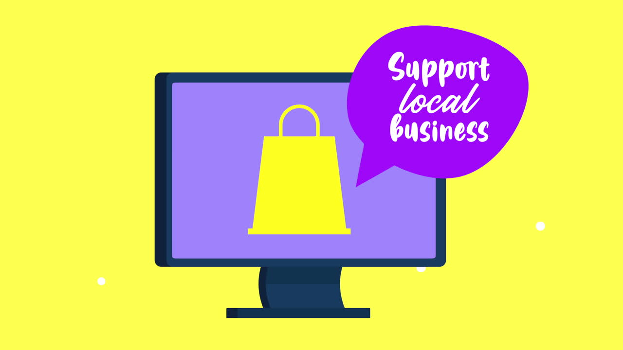 데스크과 함께 스피치 버블에서 로컬 비즈니스 글자를 지원합니다.