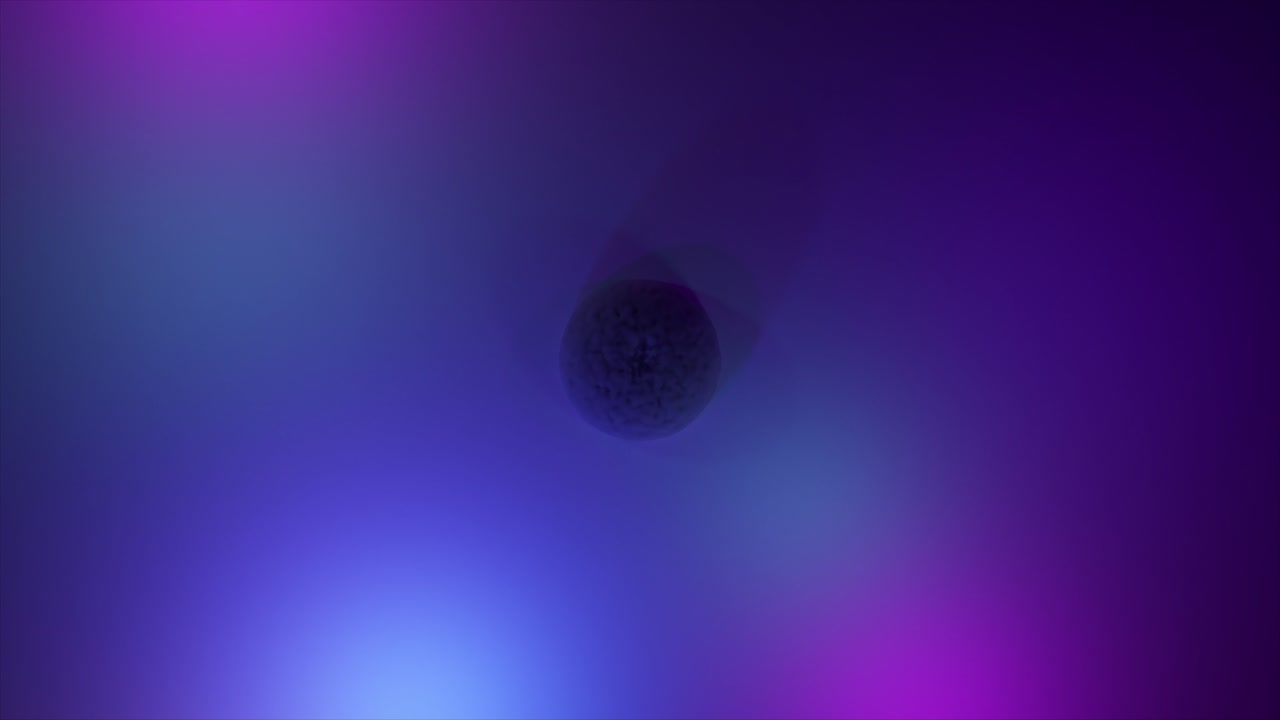 anillo de humo abstracto en la luz de neón