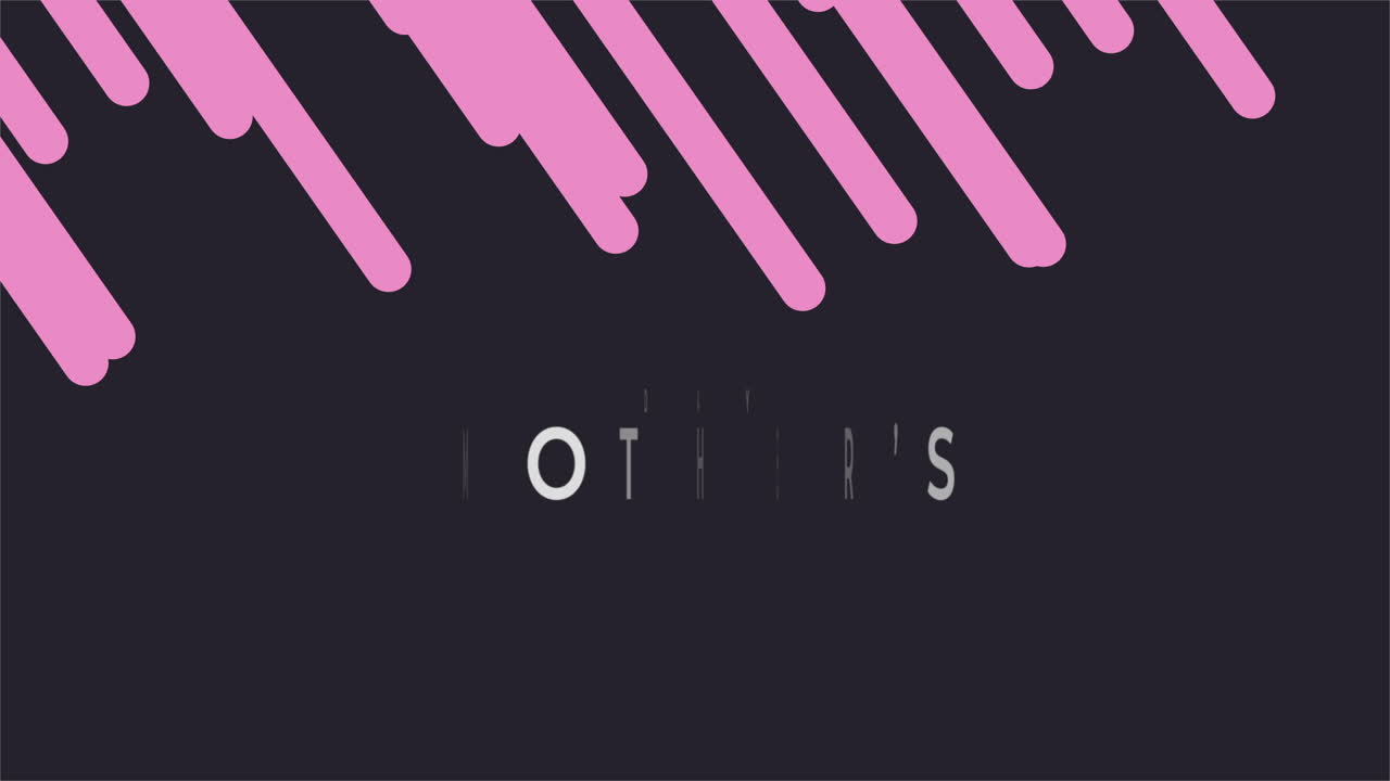 día de las madres con patrón rosa azul en gradiente negro