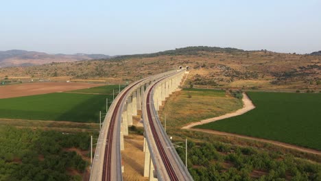 high-speed rail viaduct in israel