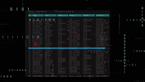 Animación-Del-Procesamiento-De-Datos-Sobre-Fondo-Negro