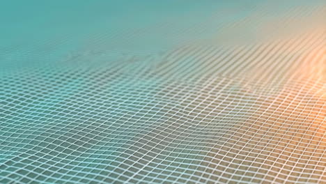 abstract digital grid wave with gradient colors