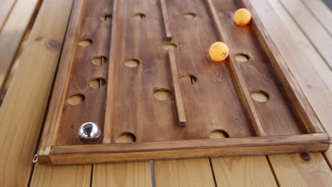 wooden ball maze game