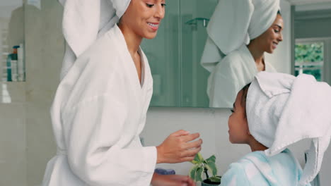 mother and daughter skincare routine