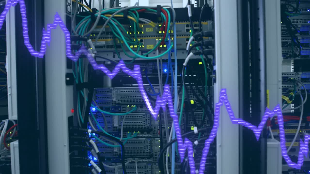 animación del gráfico en la sala del servidor