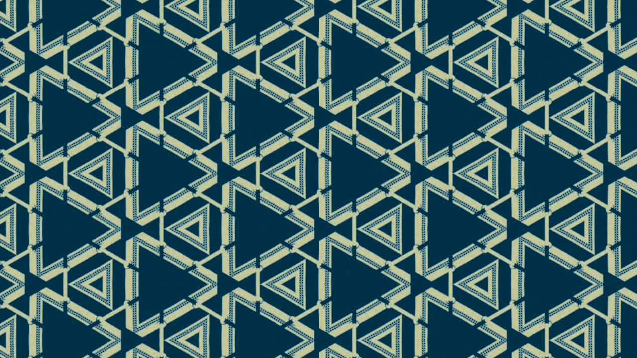 파란색 배경에서 세로로 움직이는 기하학적 모양