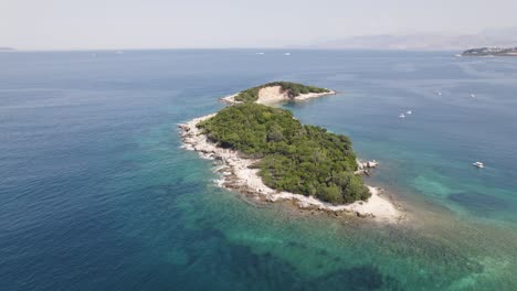 ksamil islands in the ionian sea