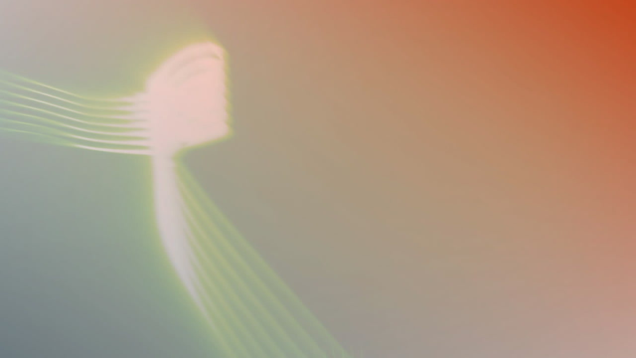 노란색 배경에 빛나는 줄무 ⁇ 에 복사 공간의 애니메이션