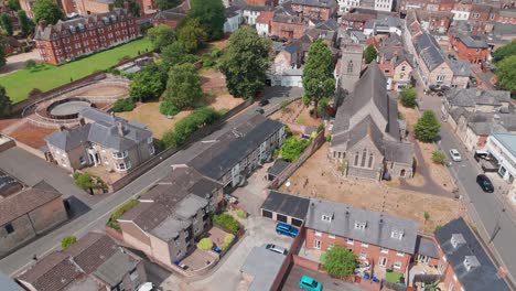 newmarket st. mary church aerial drone england united kingdom community