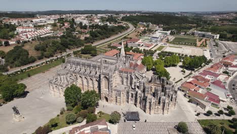 dominican convent, the manueline and gothic style batalha monastery in leiria, portugal