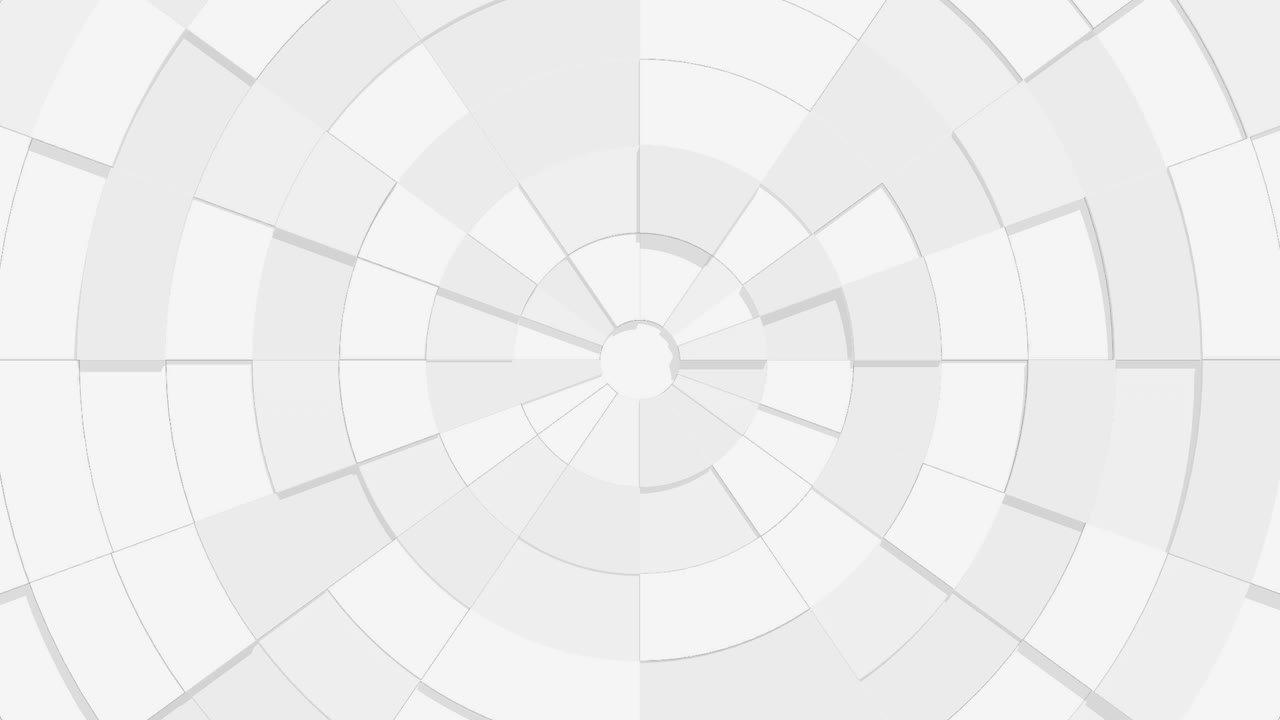 caja de forma geométrica negra y blanca movimiento de bucle sin costuras suavemente alrededor se puede usar como fondo para la educación de los niños.