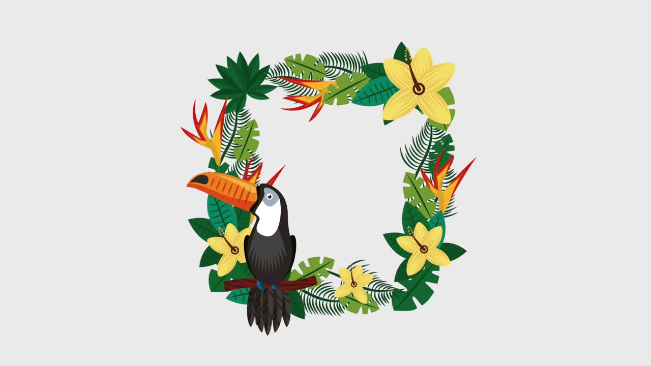 plantilla de verano tropical