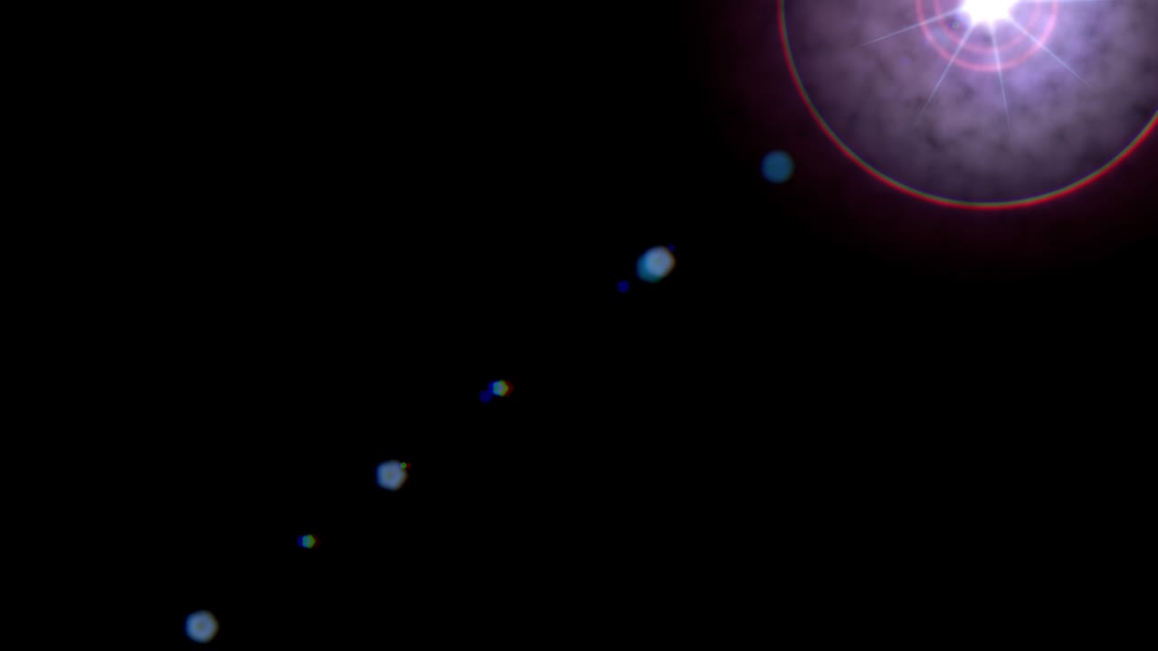 paquete de transición de la llamarada de la lente con todas las direcciones