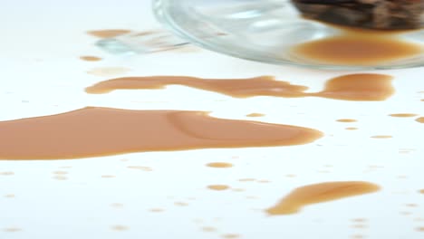 spilled coffee