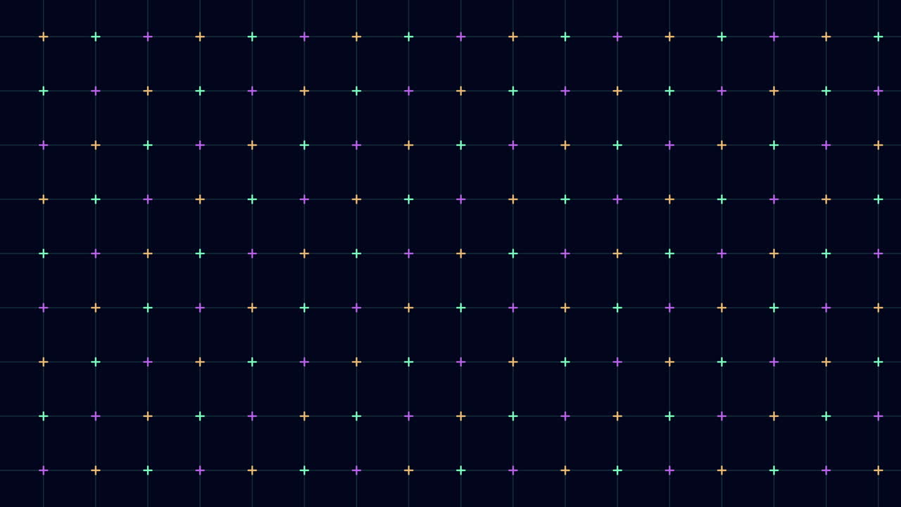 활기찬 그리드 다채로운 점들이 검은 바탕에 조화를 이루고 있습니다.