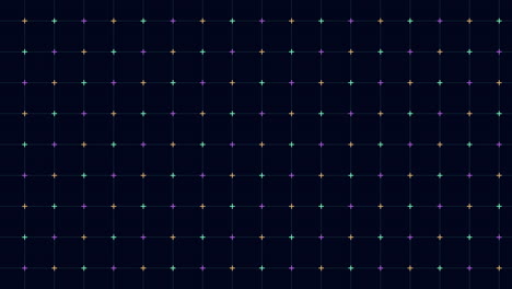 Vibrant-grid-colorful-dots-harmonize-on-black-background