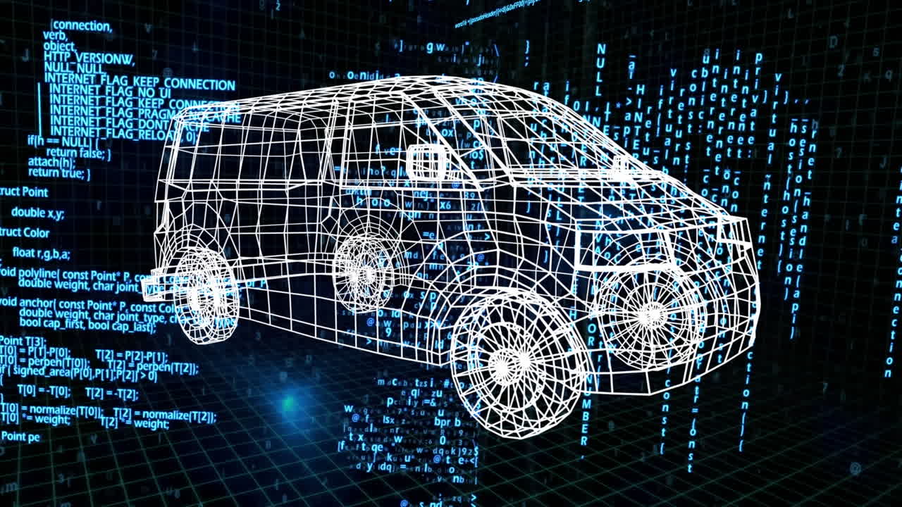 미니 밴의 3d 모델