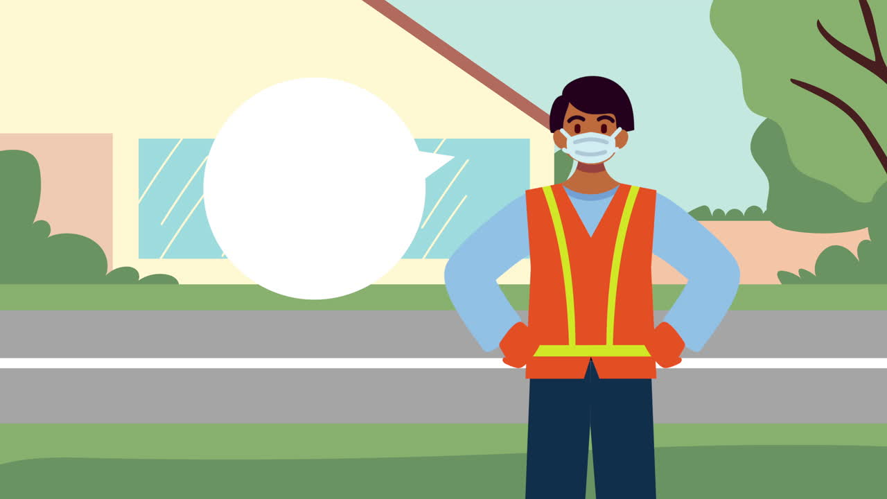 길거리 애니메이션에서 메카닉 맨