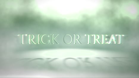 trick or treat with mystical green fog