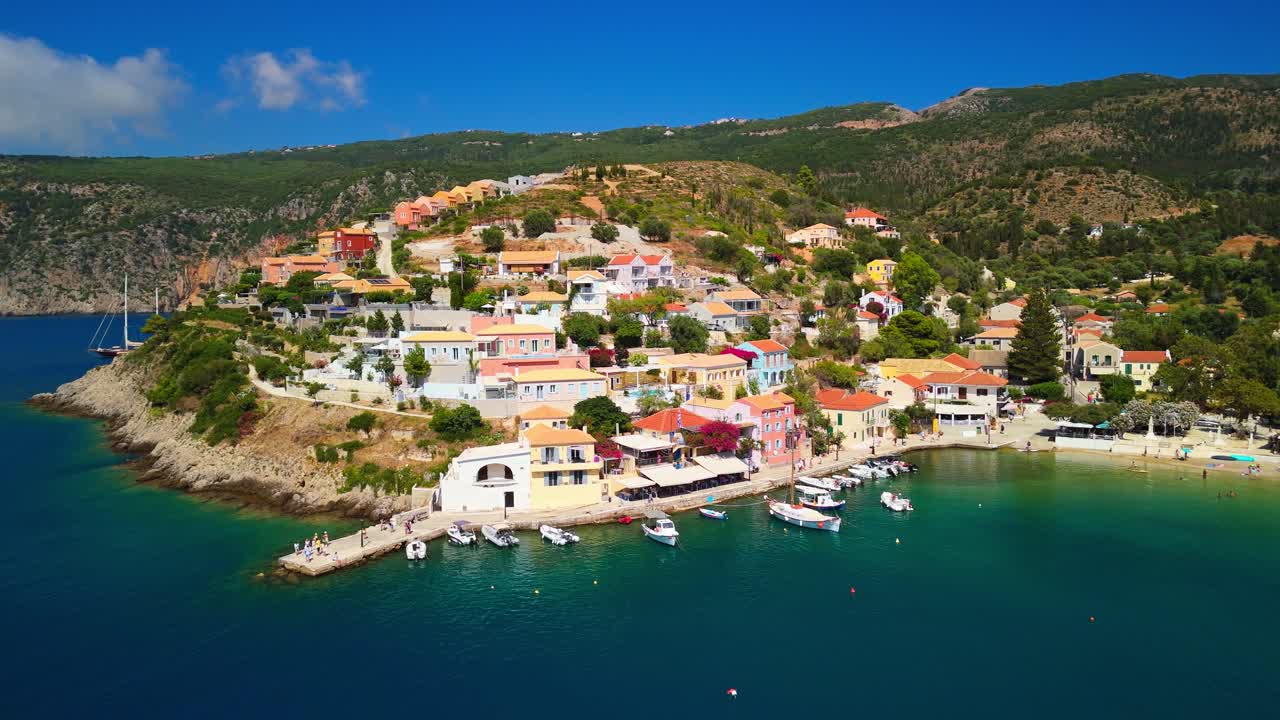 Discover Assos Village in Kefalonia — a colorful seaside gem with turquoise waters, charming houses, and stunning coastal views. A true hidden paradise in Greece! Made using the Dji Mini 4 PRO