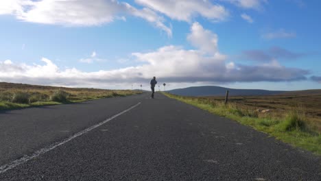 dedicated boxer practicing on the go at wicklow ireland