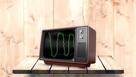 Televisión-Con-Electricidad-Estática-Verde.