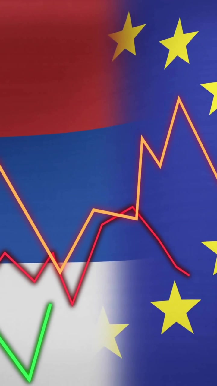 Animering av diagram över Nederländernas och EU:s flaggor