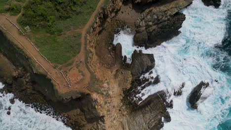 mazunte's magnificent cliff: a drone's-eye view of punta cometa, oaxaca, mexico