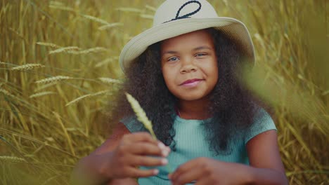 girl in a wheat field