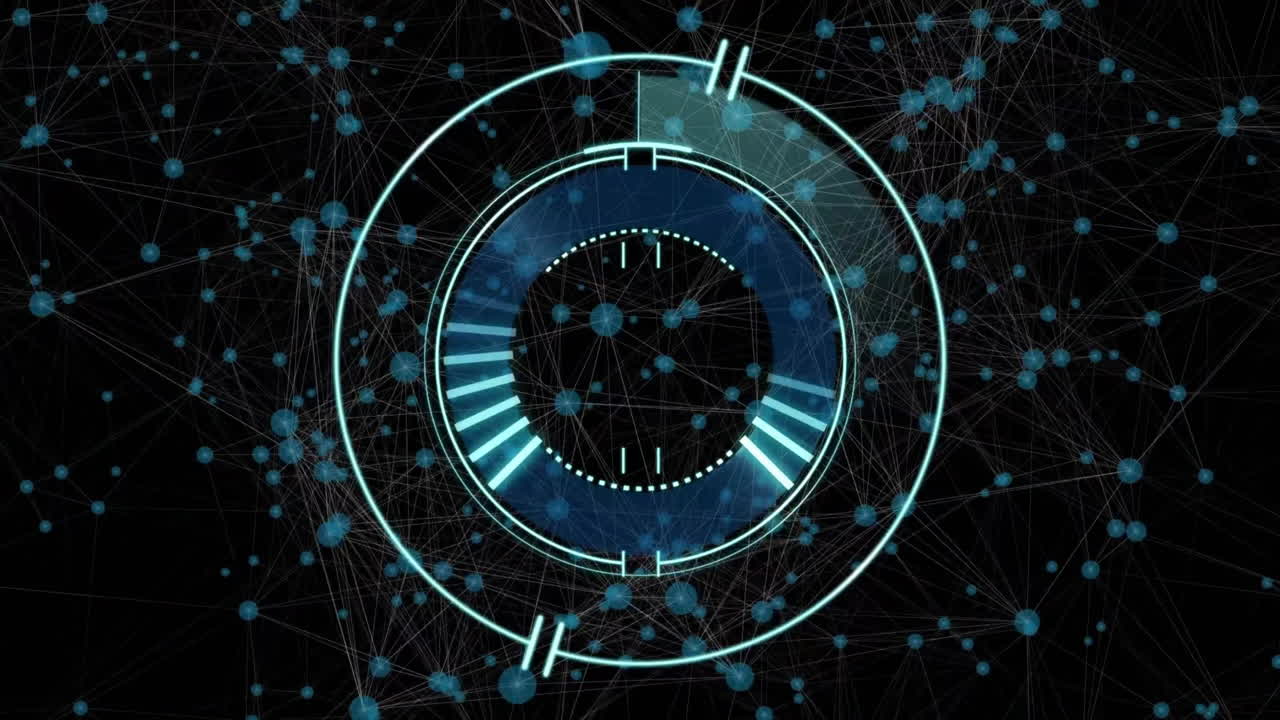 Animation of data processing over scope scanning
