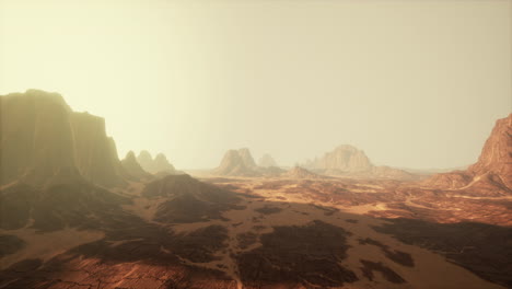 monument valley landscape in the sunset light